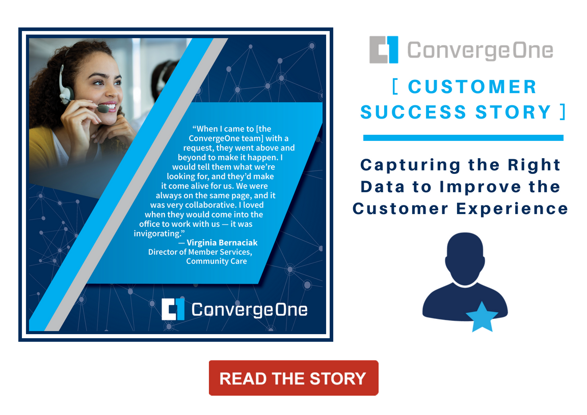 OneC1Company's tweet photo. Struggling to capture the right data to improve your #CustomerExperience? Read this customer success story to learn how ConvergeOne and @InteractiveNW partnered together to empower a customer with the right insights: https://t.co/PSDobsjjHu #CX https://t.co/xWj9dEAOYJ