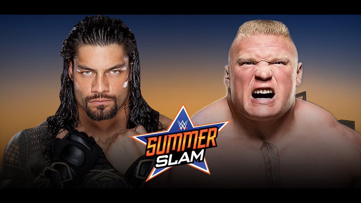 TenCountSteve's tweet image. Roman Reigns vs Brock Lesnar

Happy or upset?

SHOUT OUT for best answers.

#WWE #SummerSlam