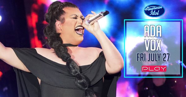 PlayDanceBar's tweet image. TONIGHT!! American Idol ADA VOX takes the stage. She&apos;s performing LIVE in the 11:00pm &amp;amp; 1:00am shows w/ Meet &amp;amp; Greet in between.
Play Mates shows @ 9, 11 &amp;amp; 1 + VJ Stretch in the dance bar till close.
It&apos;s PLAY time! #AmericanIdol #AdaVox
