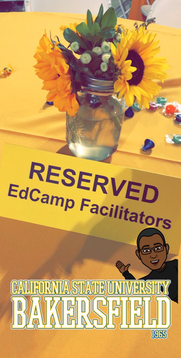 Excited to be part of the #BetterTogetherCA EdCamp! #teambcsd in the house...