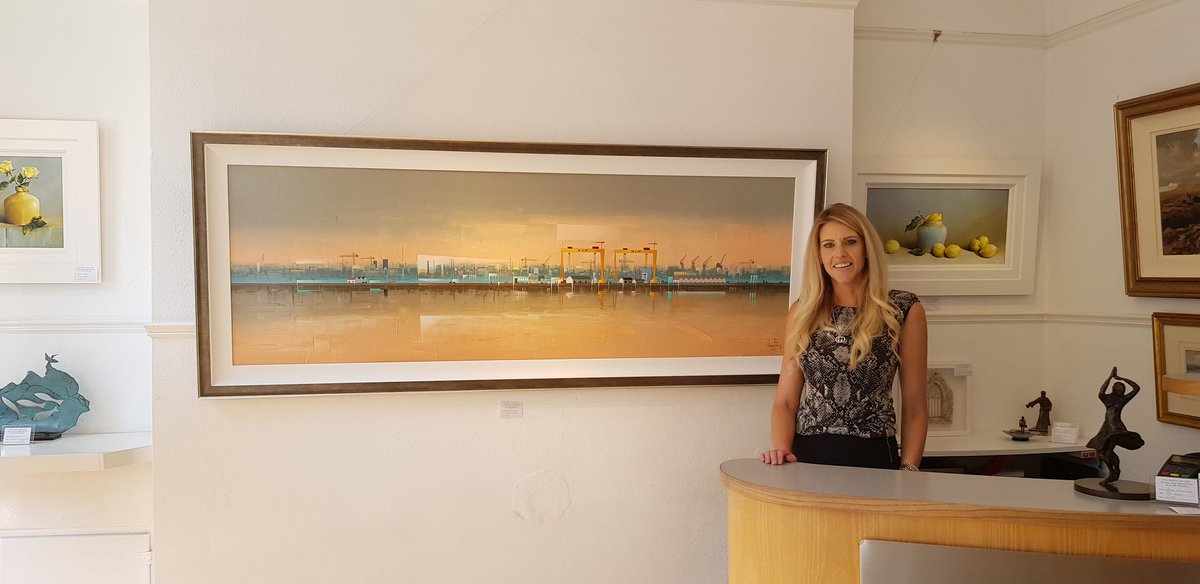 vernerfinlay's tweet photo. The H&amp;W painting on show in the Eakin Gallery Lisburn Road Belfast from today. https://t.co/8CgL31vwHs