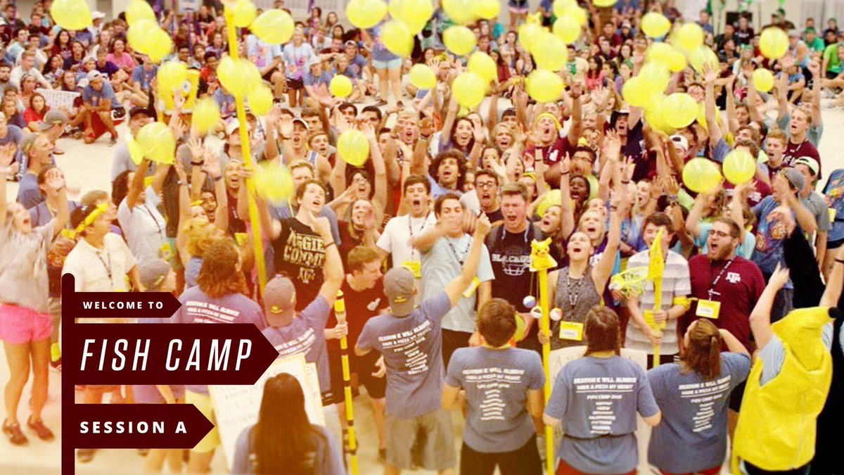 Students in yellow yelling in a group and throwing yellow balloons in the air