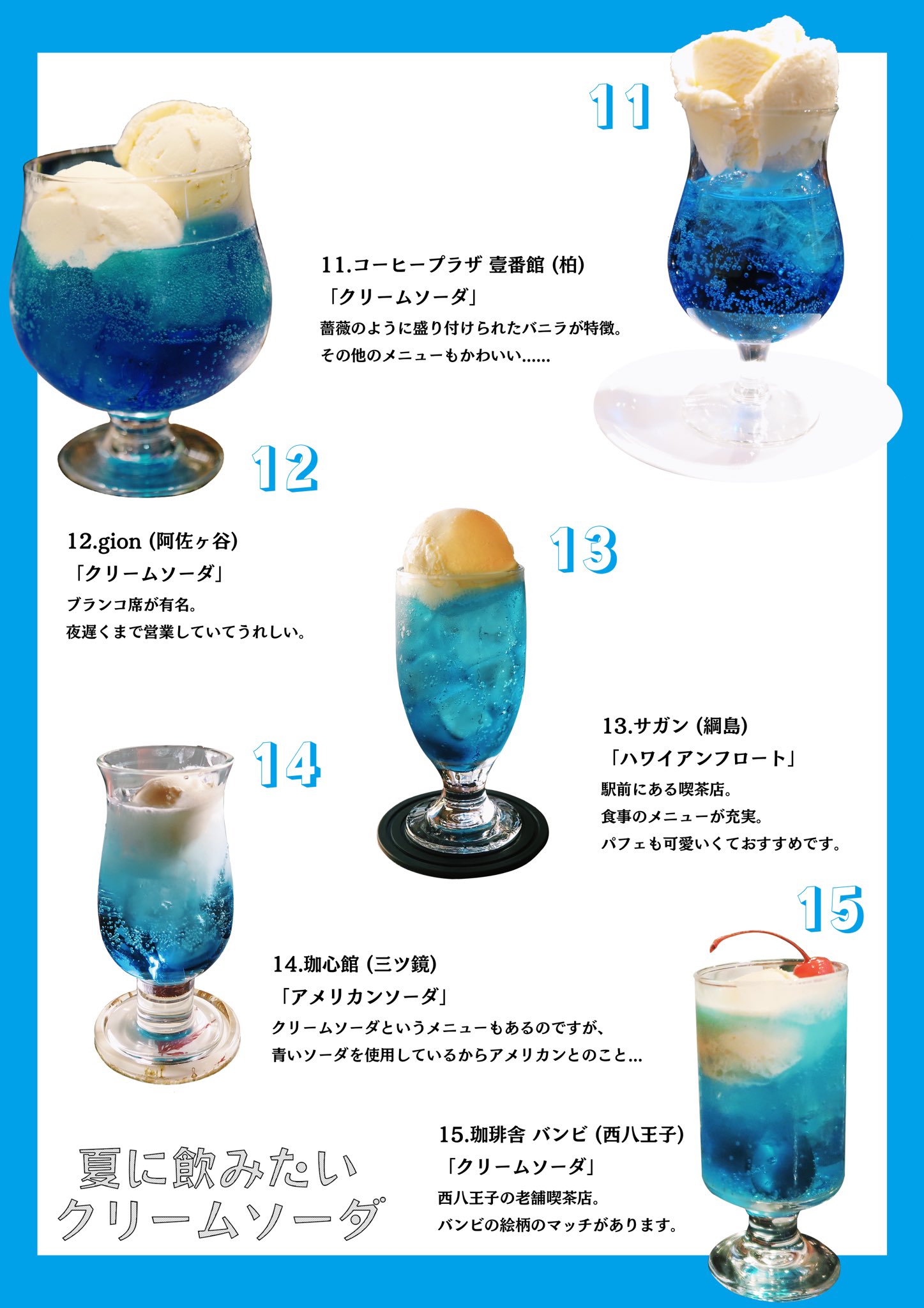 ドドメ色 夏にぴったりのクリームソーダを紹介しますね