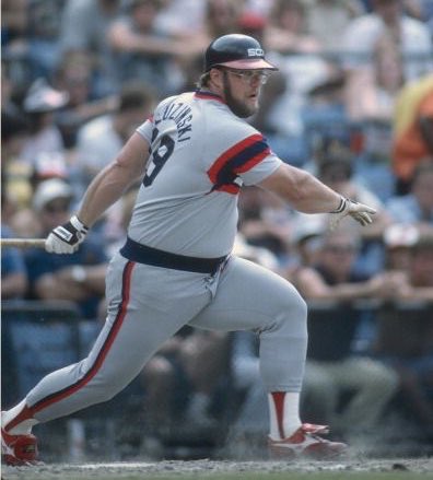 Super 70s Sports on X: Greg Luzinski held out in 1983 when the White Sox  refused to let him bat while wearing a beer holster.   / X