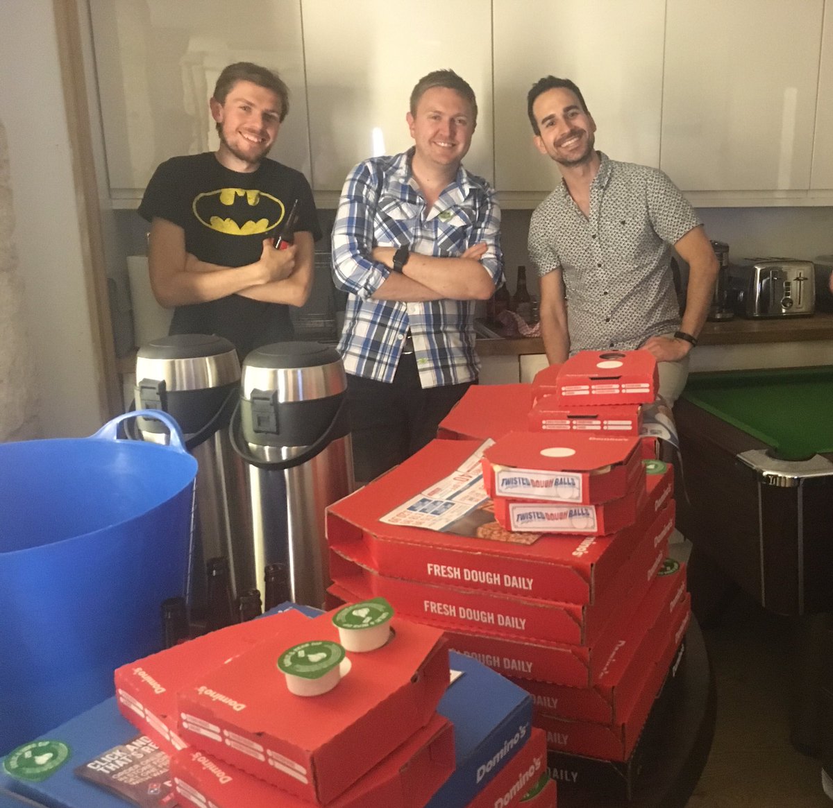 financial_cloud's tweet photo. Wonderful event last night with @CodeYourFuture_ students in our office. 3 of our developers gave impassioned talks about various aspects of #softwaredevelopment 
Still getting through the pizza at lunchtime today! 🍕 https://t.co/t6ikxcC6Fz