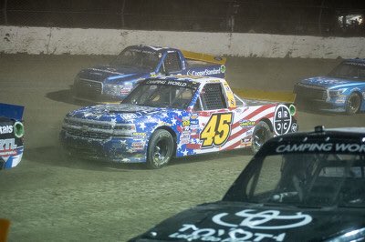 NAORiRacing's tweet photo. #NAORFlashbackFriday 
Last season’s Eldora race was broken into 3 25 lap heats. Heat A &amp; B winners were eliminated to insure 3 different winners. Those winners were:
Heat A: @Braden45MC 
Heat B: @BaritoneBoss14 
Heat C: @Chesesbuger 

Tomorrow’s race will have no heats. https://t.co/MpEm8Qnzmy
