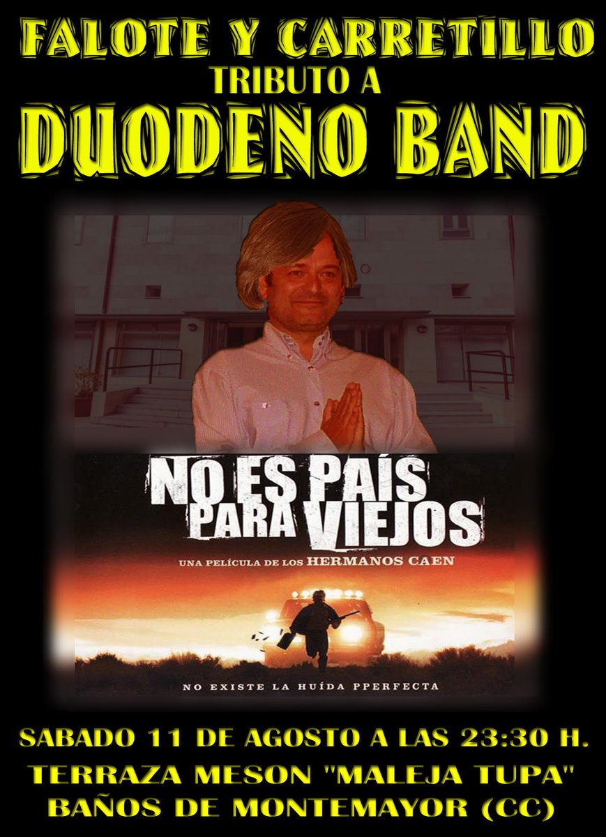 FALOTE Y CARRETILLO NOS TRIBUTAN EL DÍA 11 DE AGOSTO (San Lorenzo) en Baños de Montemayor. Pobrecillos...