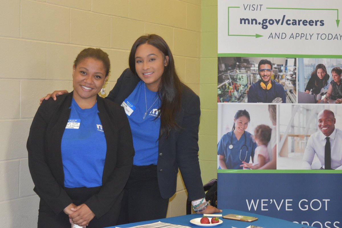 MMBCommunicates's tweet photo. Our statewide recruiter team joined us at The Minnesota Tribal Youth Conference Day to talk about careers and talent pipeline programs available at the State of MN. #MTYG #MNCareers https://t.co/ZlTuJdx58m