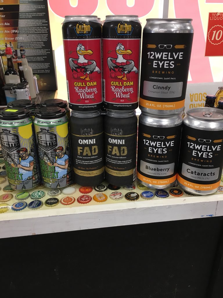 WineAndGarden's tweet photo. RT^@TopTenBlaine: Brand new local beers this week from @GullDam_Brewing @BentBrewstiller @OMNIBrewing @12welveEyes Cataracts #hazyipa Cindy #cinnamonstout Blueberry #blueberrymilkshake One per person pls on the Blueberry. https://t.co/ZpDGU5RRr7
