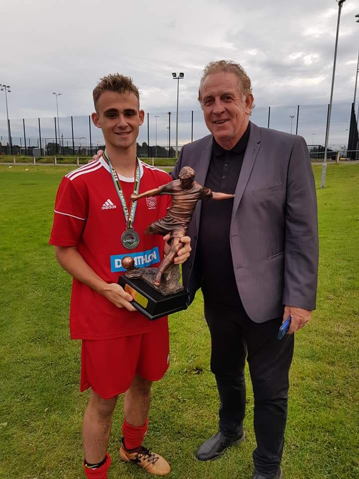 Congratulations to Linfield Swifts midfielder Jake Corbett who has received awards for player of the tournament and for best player in all six counties at the <a href="/SuperCupNI/">Budget Energy SuperCupNI ⚽️🏆</a>. 
Just rewards for Jake who fought back from a broken ankle last season!