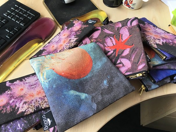 Had to share some of the awesome textile art by <a href="/Crubag/">Crùbag</a> as part of the <a href="/futureofourseas/">futureofourseas</a> Beautiful/Strange #deepsea activity. 

It's amazing the creativity when artists and scientists get together - can't wait to see more on Monday/Tues in #Oban - Stn Square 11-5 30/31 July!