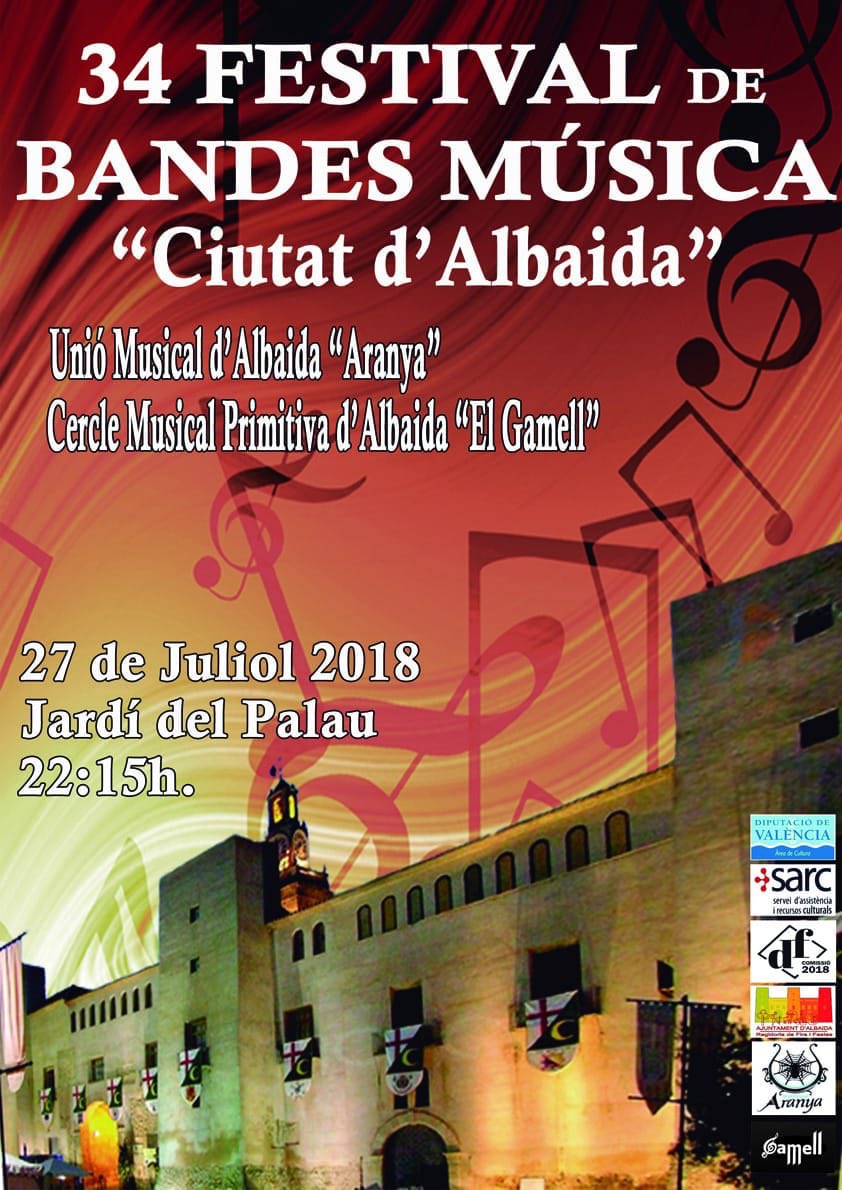 | RECORDATORI #FiraAlbaida2018 |

Vos recomanem un dels actes més emblemàtics de la programació de la Fira: el Festival de Bandes de Música🎵