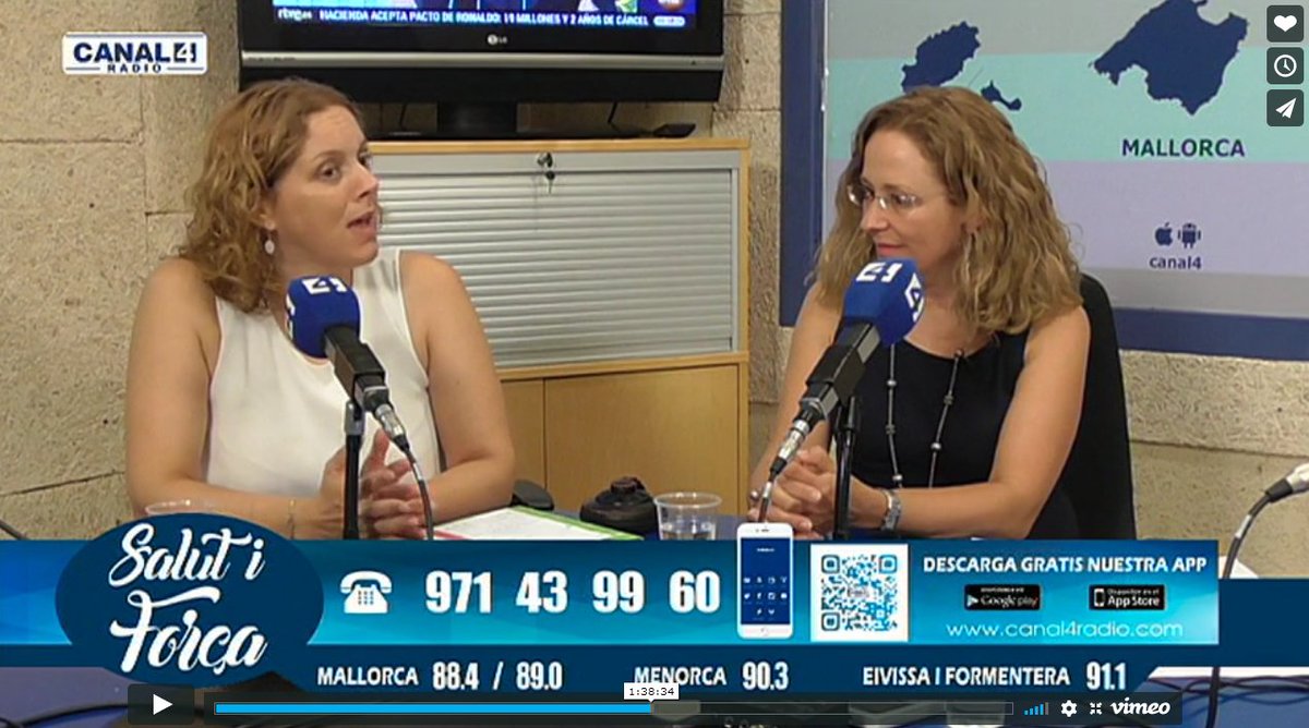 saludediciones's tweet image. Torna a escoltar l'entrevista a Ana Belén Velasco, gerent de la junta a  Balears de l'Associació Espanyola Contra el Càncer (AECC), i María Tur,  gerent de Can Granada ➡️ saludediciones.com/?p=15515  @aeccbalears @salutif @Canal4Radio #Cancer