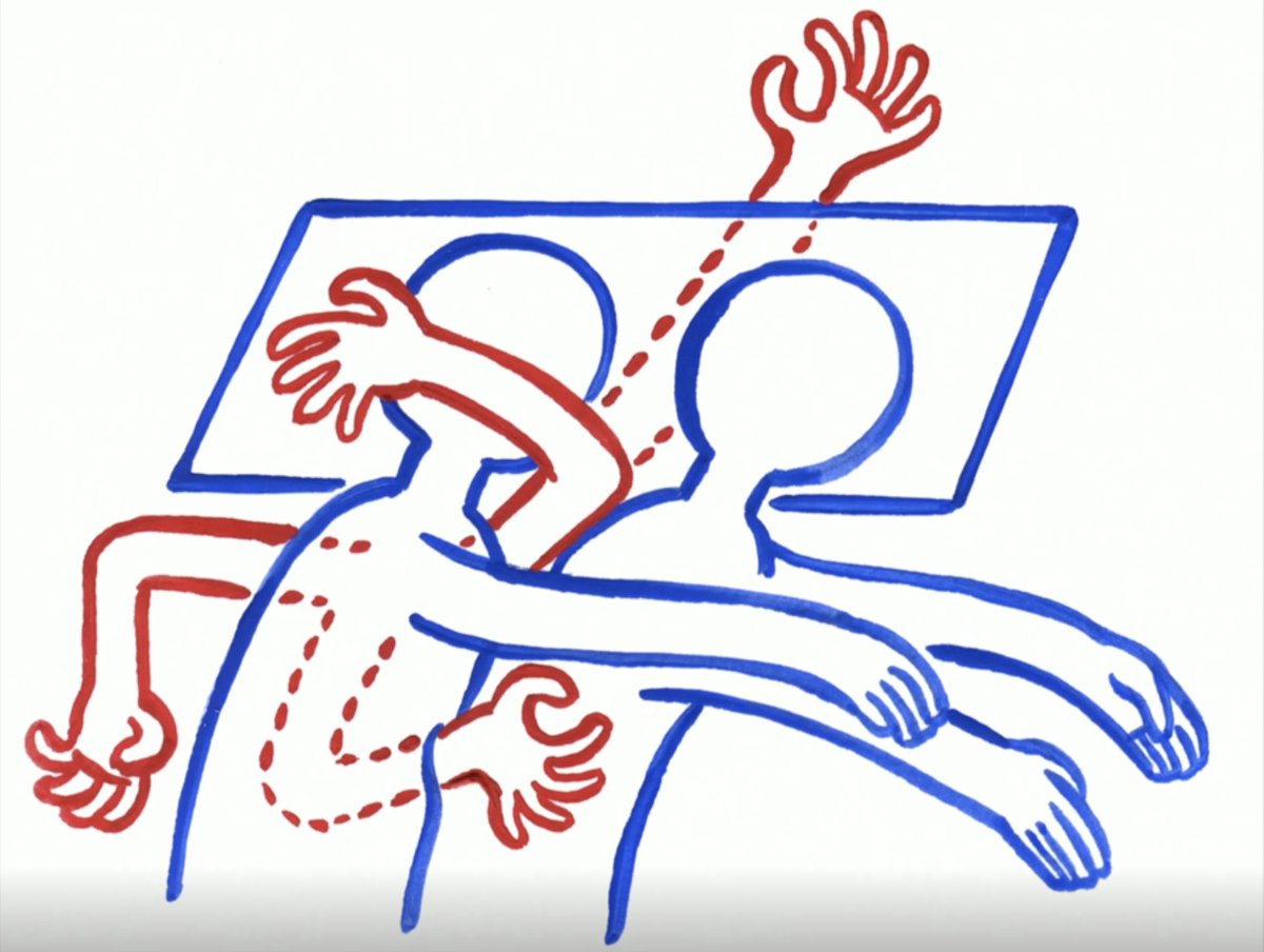 TEDTalks's tweet photo. These simple images can communicate so much — like the eternal struggle of where to put your other arm when spooning. @abstractsunday https://t.co/tMnIQHze4j https://t.co/gqsUCVZwuk