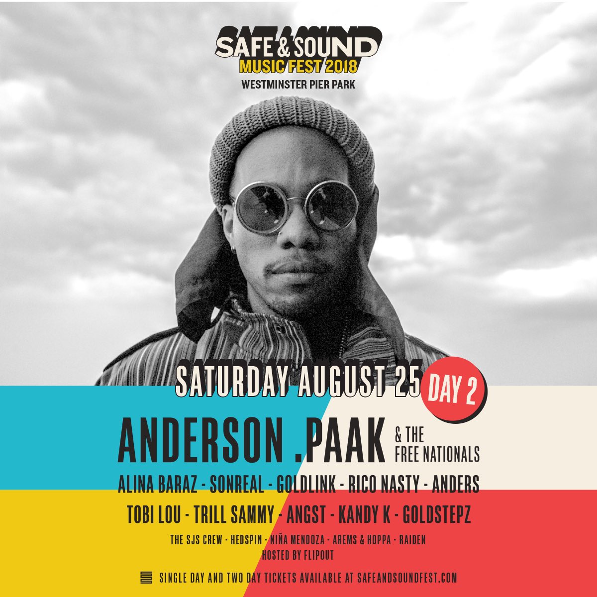 safeandsoundent's tweet image. See @AndersonPaak live on August 25 at Metro #Vancouver’s party of the summer.

Tickets on sale now at safeandsoundfest.com