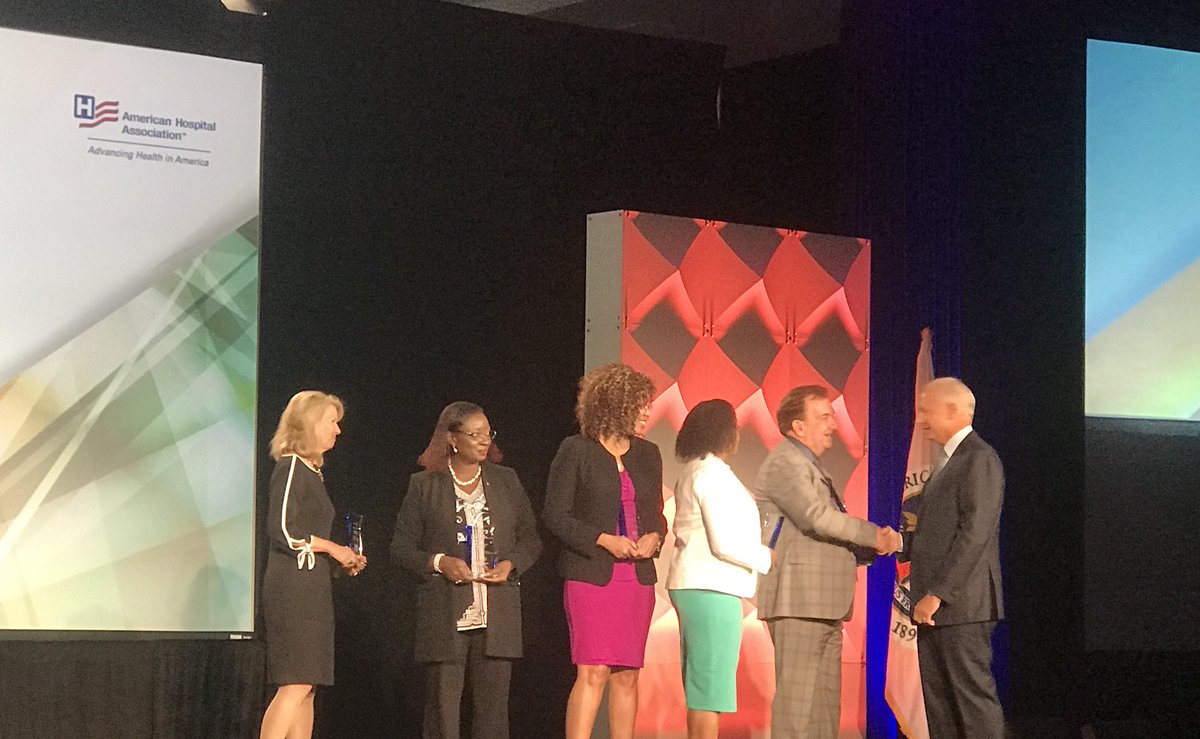 Congratulations to the 2018 Equity of Care winner, @navicenthealth and honorees, @Carolinas ,@ConeHealth , @RegionalHealth & @RushMedical #healthequity #AHAsummit