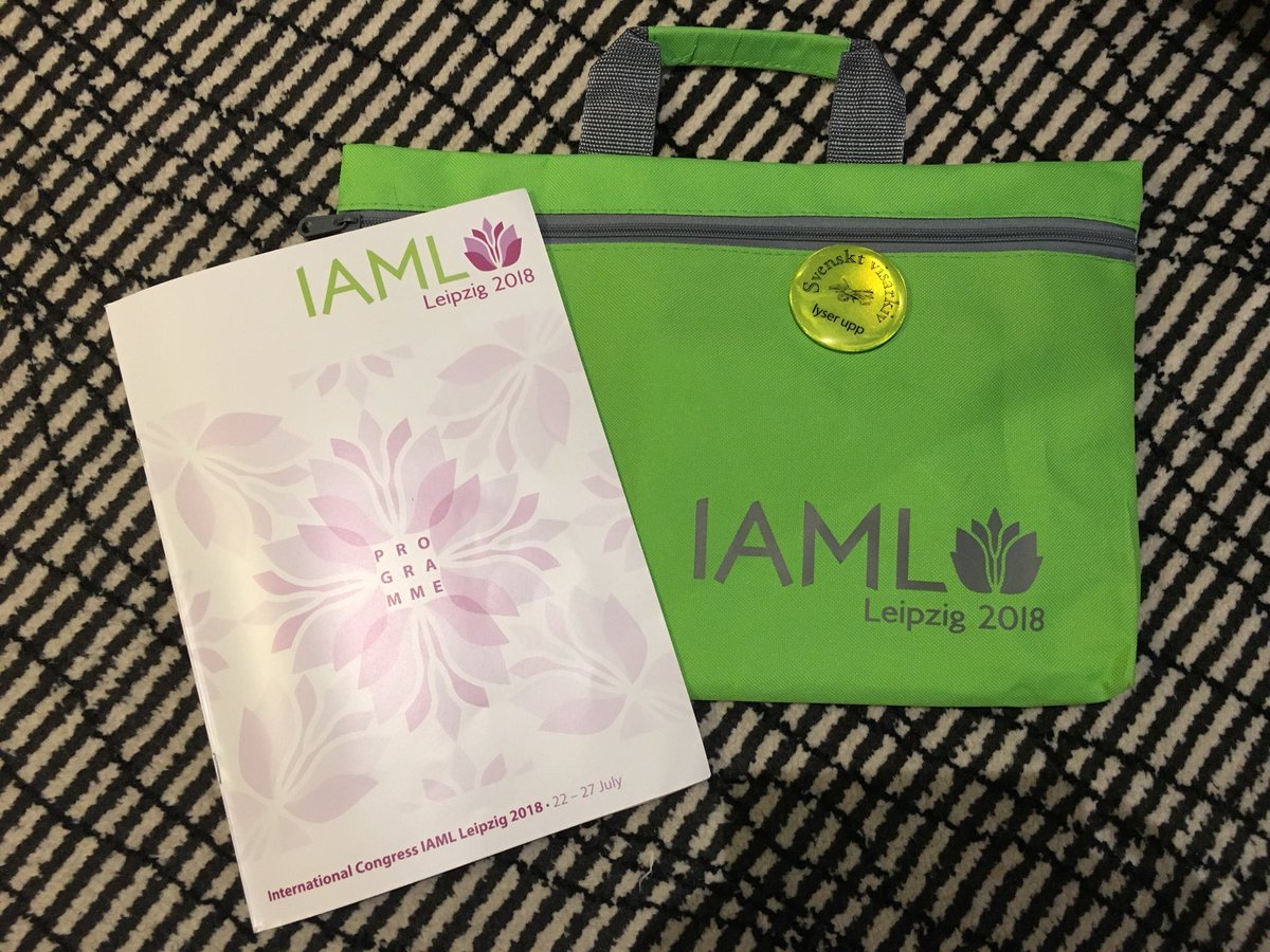 LNettelbladt's tweet photo. Thanks to all in the organization committee for a very nice congress  #IAML2018 https://t.co/ygcIwe5qMp