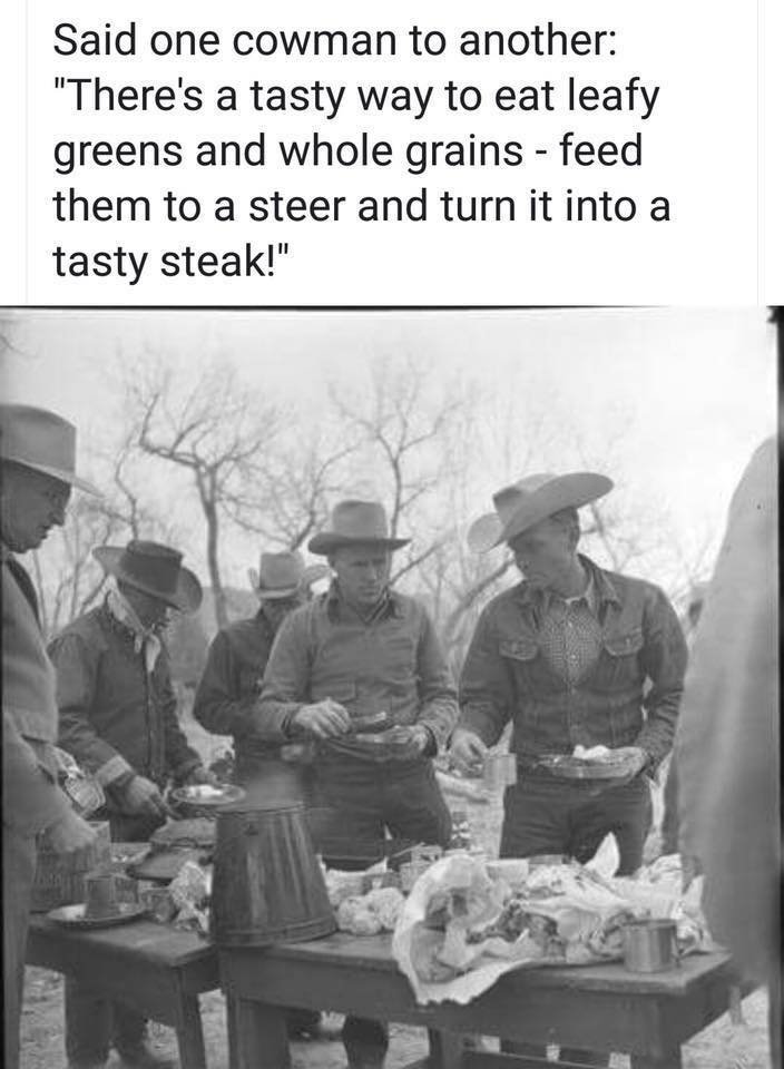 BeefUSA's tweet photo. Once upon a time in the early days of cowboys... #FridayFunny https://t.co/YDY96iqtyE