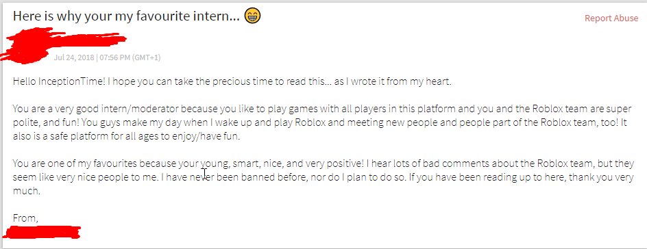 Rhyan Smith On Twitter Got A Pm From An Amazing Roblox Player