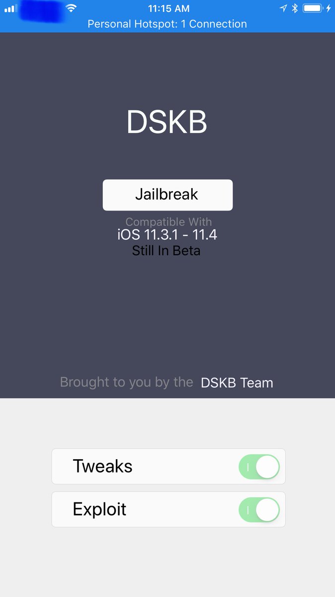DSKB_Support's tweet image. DSKB has created a new Jailbreak versions for iOS 11.3.1 - 11.4. this Jailbreak is curently still in beta testing