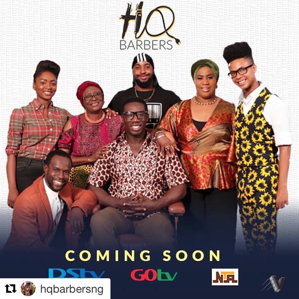 #HQBarbers is coming to you on your favorite TV Networks!

@hakeemkaekazim
@theonlychigul 
@anthonyoseyemi 
@florachiedo1 
@jola_chills 
@emeneks 
@bellaroseo
@comediandeeone 
@mikedube01 
@techcityng 
@greenstreetmediang

#ComedySeries #LondonMeetsLagos #TVSeries #HQBarbersNG