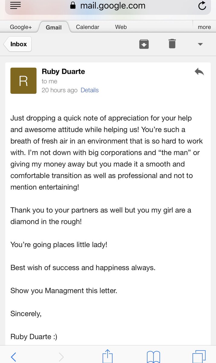 MagentaCass (@cassmagenta) on Twitter photo Waking up on my day off to this appreciation message. 💛😭 seriously love my customers & my team! Making people happy one day at a time. #CustomerObessed #ApprecitionPost #Lovemyjob #TeamMagenta <a href="/Uncarrier_Eric/">Eric D</a> <a href="/JohnLegere/">John Legere</a> <a href="/isaac2691/">I</a> <a href="/onblanco7/">Oscar Blanco</a> <a href="/nazarma/">Nazar A.</a> @JTTmobile Waking up on my day off to this appreciation message. 💛😭 seriously love my customers & my team! Making people happy one day at a time. #CustomerObessed #ApprecitionPost #Lovemyjob #TeamMagenta <a href="/Uncarrier_Eric/">Eric D</a> <a href="/JohnLegere/">John Legere</a> <a href="/isaac2691/">I</a> <a href="/onblanco7/">Oscar Blanco</a> <a href="/nazarma/">Nazar A.</a> @JTTmobile