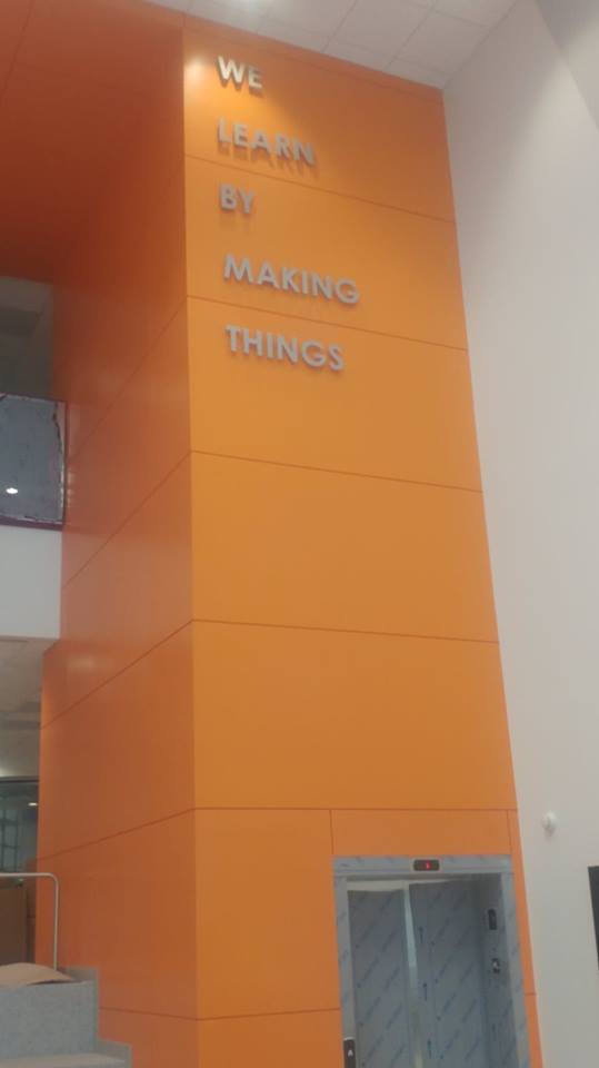 RITMAGIC's tweet photo. Look what was installed today at #MAGICSpellStudios @RITtigers! Getting close to being move in ready! Thank you @swbrarchitects @Welliver_CM #RIT https://t.co/zEoHOmb8CH