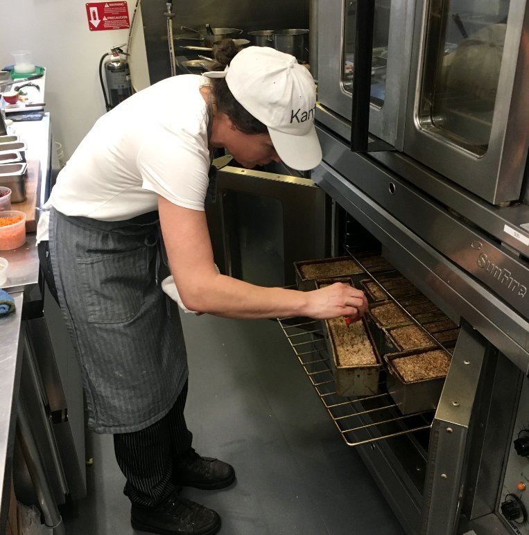 GoodEggs's tweet photo. Longing for the classic Danish fare she remembered from her time in Copenhagen, chef Nichole Accettola began baking her (now signature) Kantine Sprouted Rye Loaf. That bread is now a big part of the menu at her newly-opened Market Street restaurant @KantineSF . https://t.co/iIoL7KiKw1