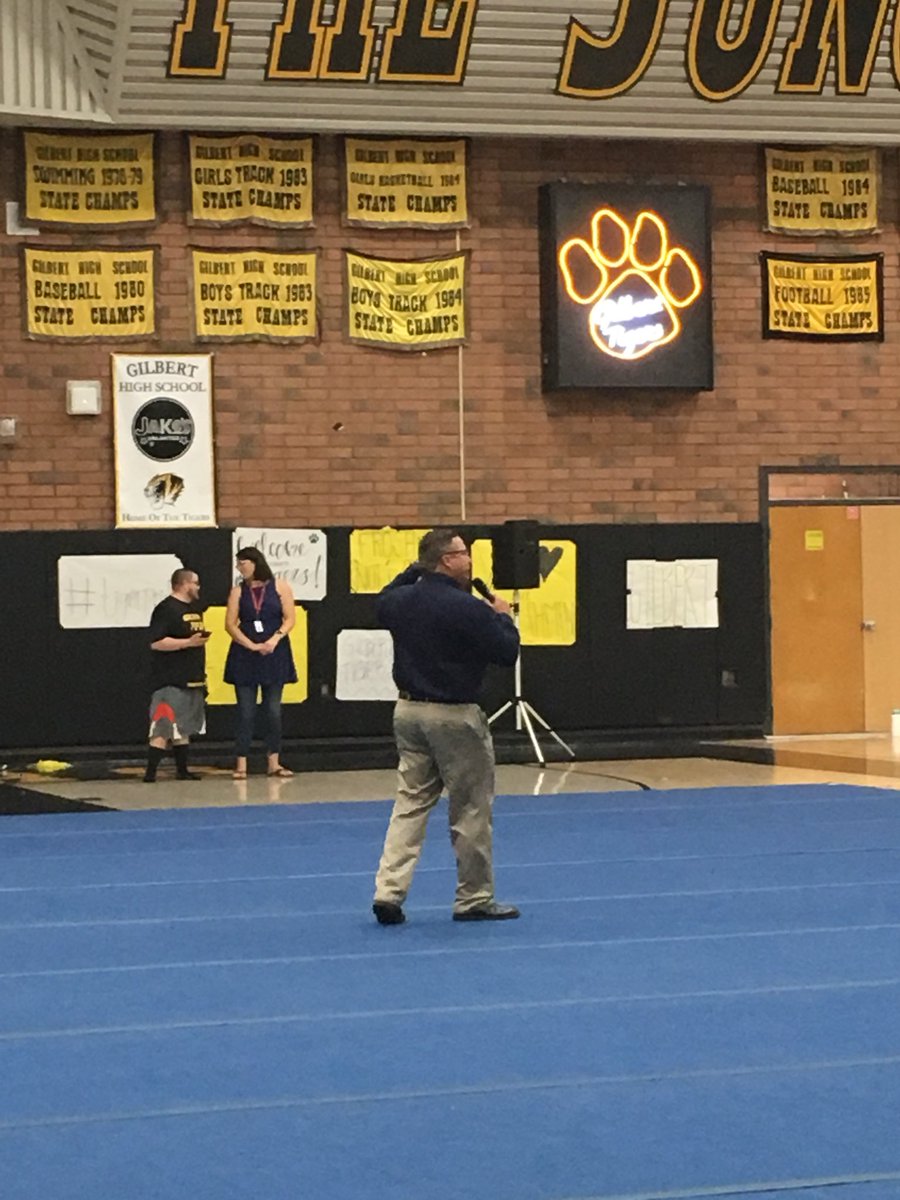 GilbertHSTigers's tweet image. Thank you Mayor Daniels,        Mr.  McCord, Ms. Ciccarone and Ms. Schubert for your inspirational words and support!  #classof2022 #OnwardTigers