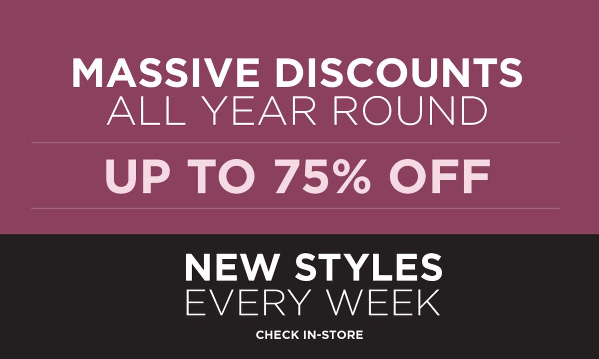 With massive discounts of up to 75% off RRP all year round - you'd be mad to miss out! Plan your visit to our Hornsea Freeport store today! ow.ly/x8Dn30kGunJ