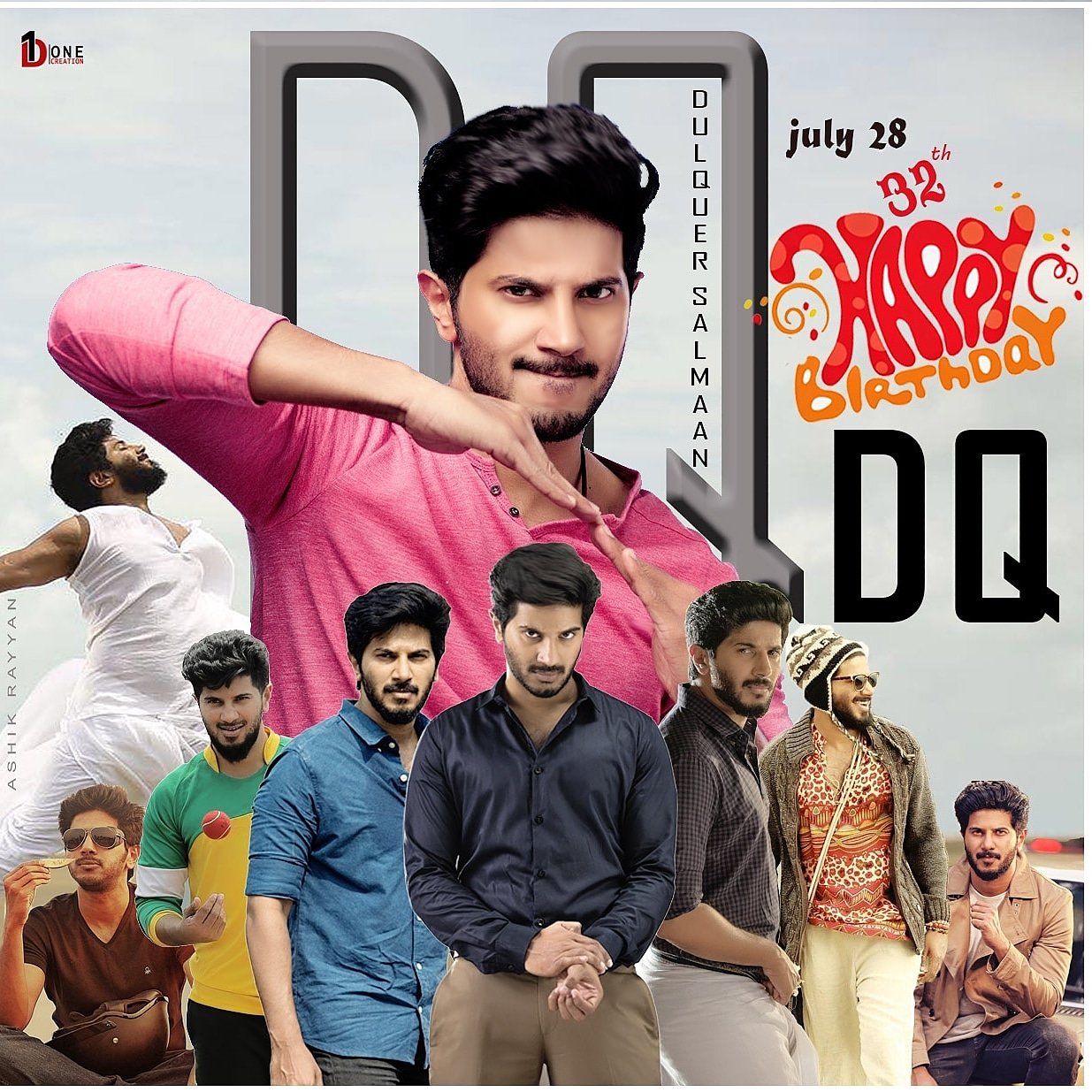 Wishing DQ Happy Birthday  Dulquer Salmaan 
Fans Common DP           