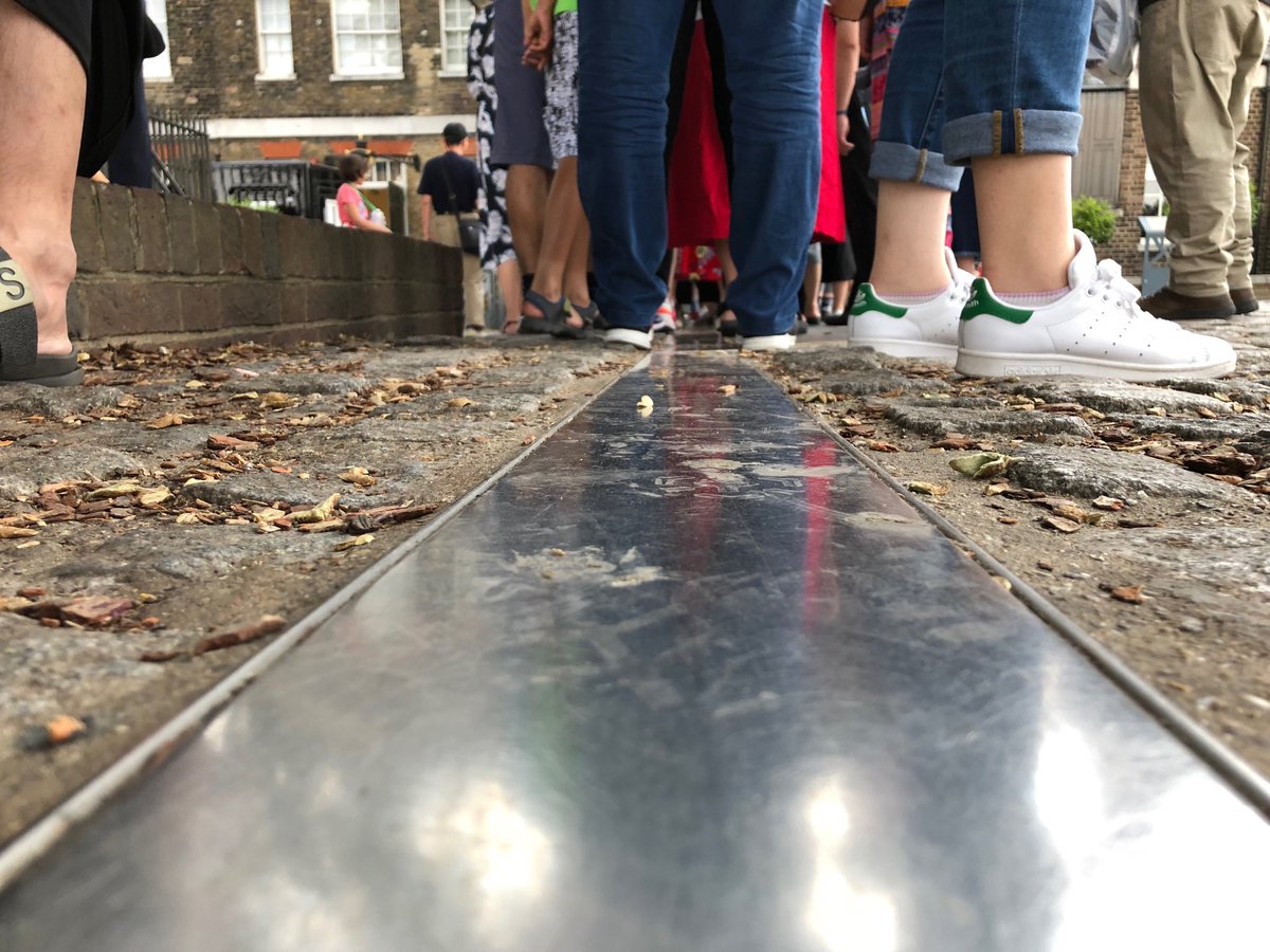 At 0.0 longitude where East meets West #Greenwich