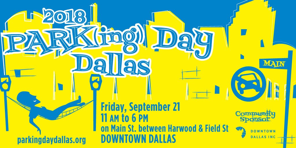 parkingdaydal's tweet photo. 55 days until #PARKingDayDallas! And we're already halfway to capacity. If you want to transform a parking space, register soon! Here's the registration link: https://t.co/ydMMu7ir4I #parkingday https://t.co/p7FrY9WPeu