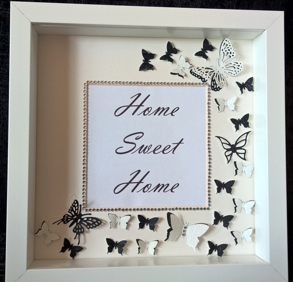 loobyframes's tweet image. Excited to share this item from my #etsy shop: 3D Bespoke Handmade Wall Art - 'Home Sweet Home' with Butterflys Frame, Birthday, Decor, New Home, House Warming, Christmas, Gift etsy.me/2LJzATc