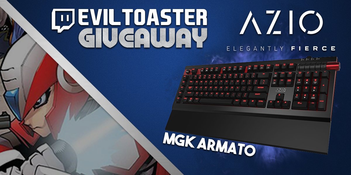 EvilToaster's tweet photo. Friendly neighborhood Hollywood Streamer partnering with @AZIOeSports to giveaway a sick gamer keyboard BECAUSE HE LOVES YOU. Just do all the things it says to enter. Bonus for twitch subs and RT's (but do it in the link and stuff)

👉 https://t.co/mjQasJPqGc https://t.co/XRbqFAEend