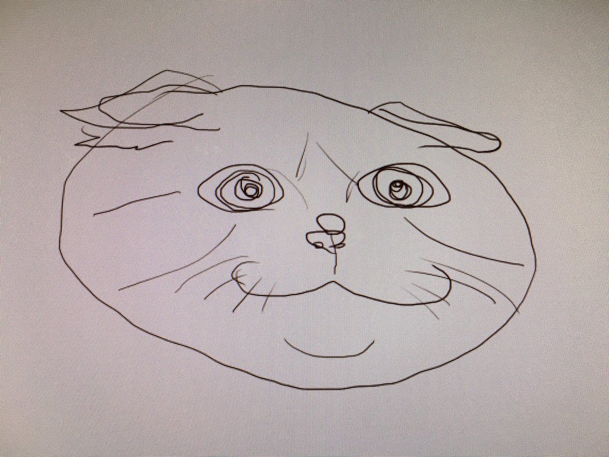 bubu_fish's tweet photo. 旦那さんが描いたムギさん。
なんとなく似…てるのだろうか。 https://t.co/lnsiNiAgJ8