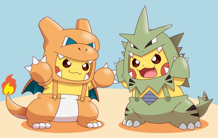 リザードンマニア&バンギラスマニアなピカチュウちゃん！！！！