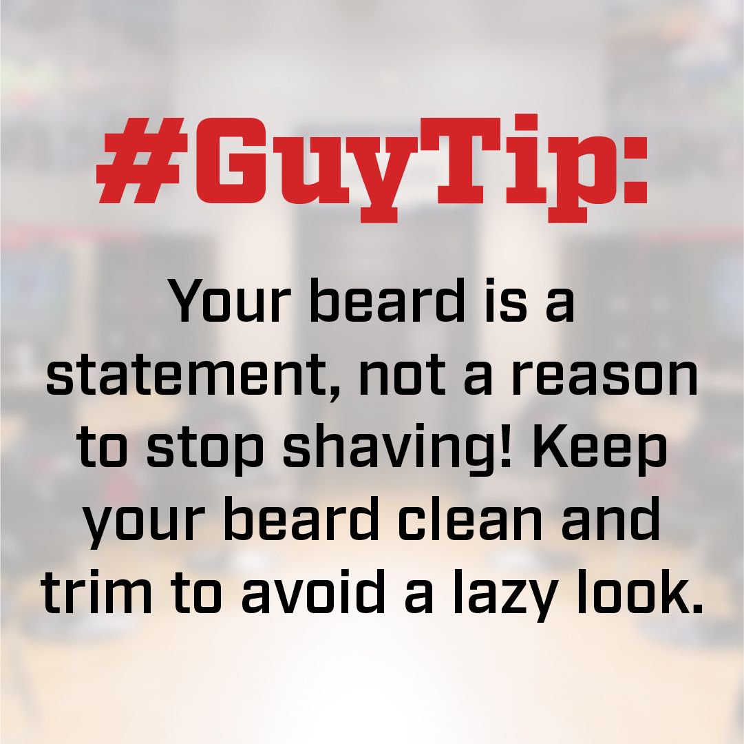 SportClips's tweet photo. Your beard is a statement, not a reason to stop shaving! Keep your beard clean and trim to avoid a lazy look. #guytips #beard #grooming https://t.co/qhdkTTpwzD