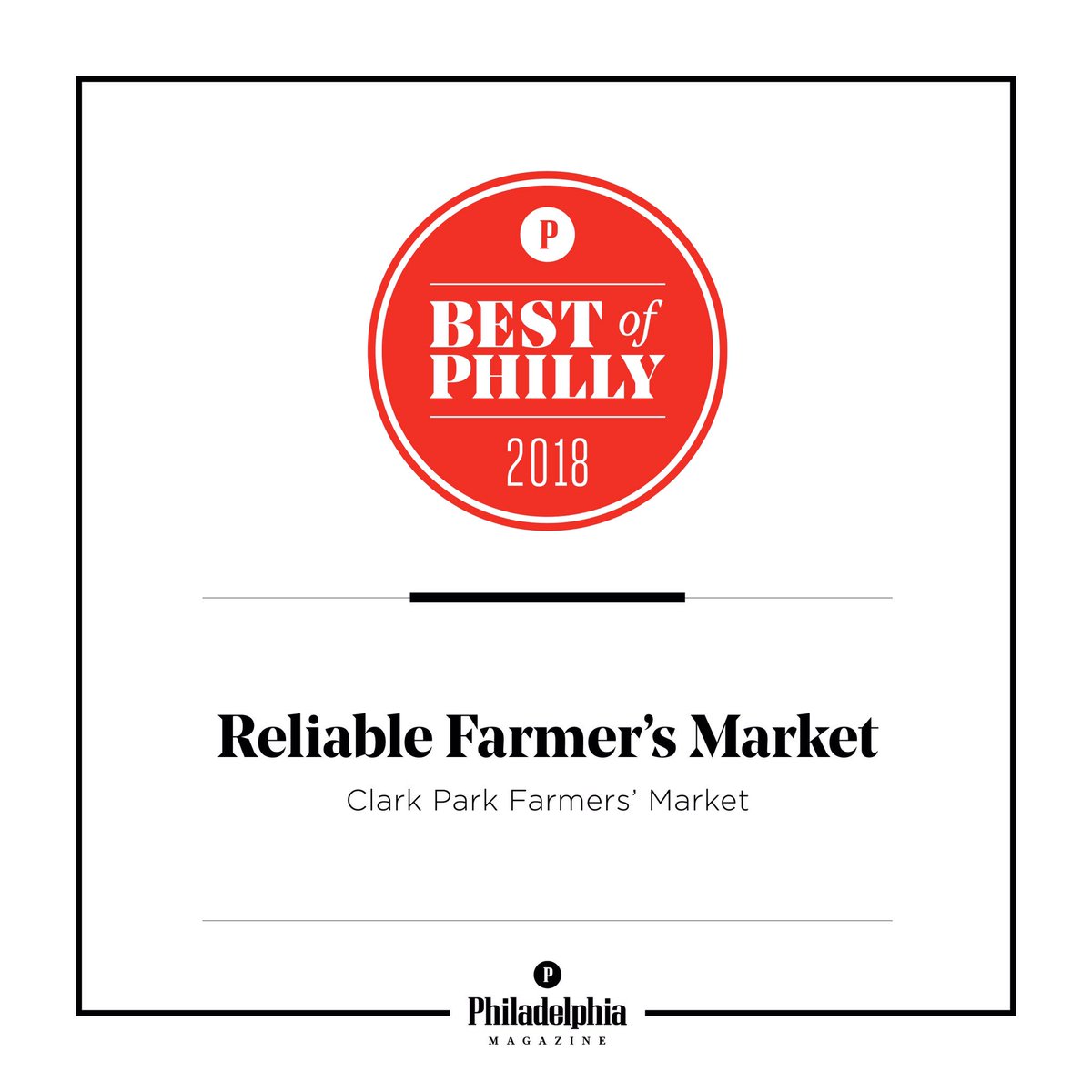 thefoodtrust's tweet photo. "Of all the people who do what we do, @phillymag said we do it best."
.
Thanks #phillymag, & congratulations to all #BestOfPhilly winners!
.
#ClarkParkMkt #SoReliable
Read more: https://t.co/8Bxm5u2AOL https://t.co/RTbNEGDpcZ