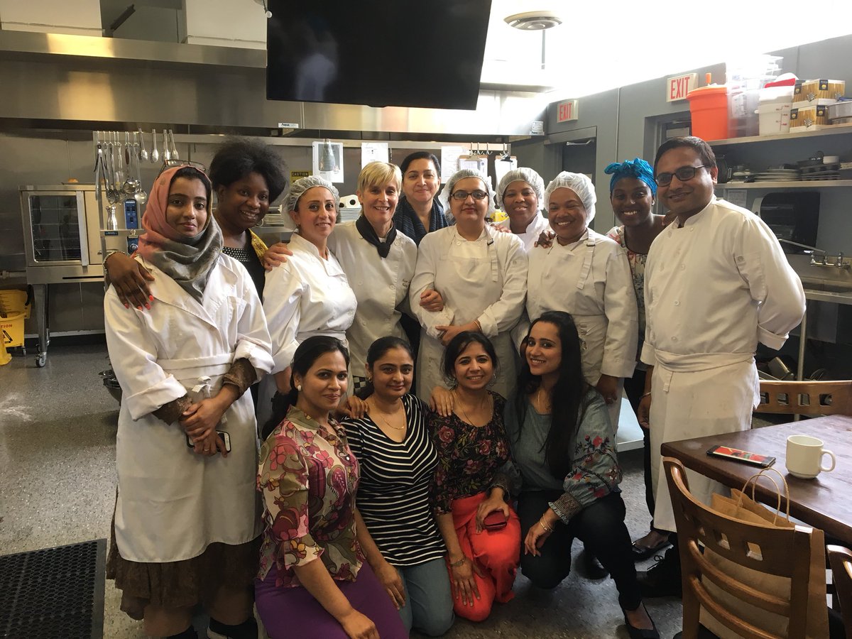 SharonExDr's tweet photo. Celebrating @gfbrampton @CFSPD @DavisCentreHub last day in the kitchen for our culinary students as they go into their community placements https://t.co/1H0kTAp2qr