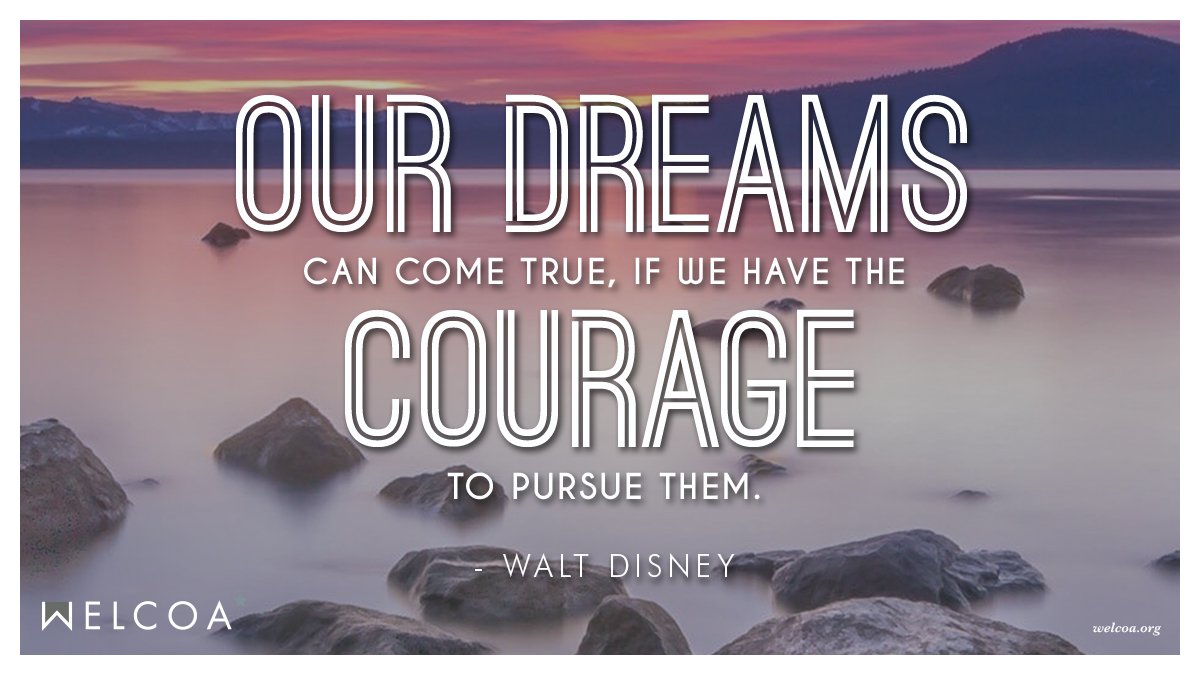 welcoa's tweet photo. “Our dreams can come true, if we have the courage to pursue them.”
- Walt Disney
#wellinspired #inspiration https://t.co/JhEEGQhLA5