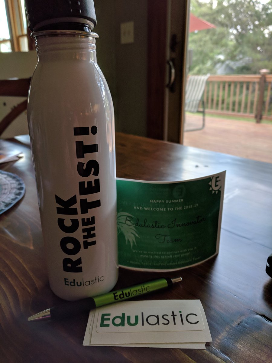 ktbreitholtz's tweet photo. Thanks @Edulastic for the awesome welcome kit! I'm looking forward to Kickoff Week! 😊 #EdulasticInnovatorTeam https://t.co/ZDFwxf87TA
