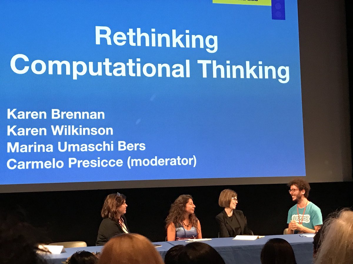 KimVallee's tweet image. A panel of 3 women, as a bonus #scratchMIT2018