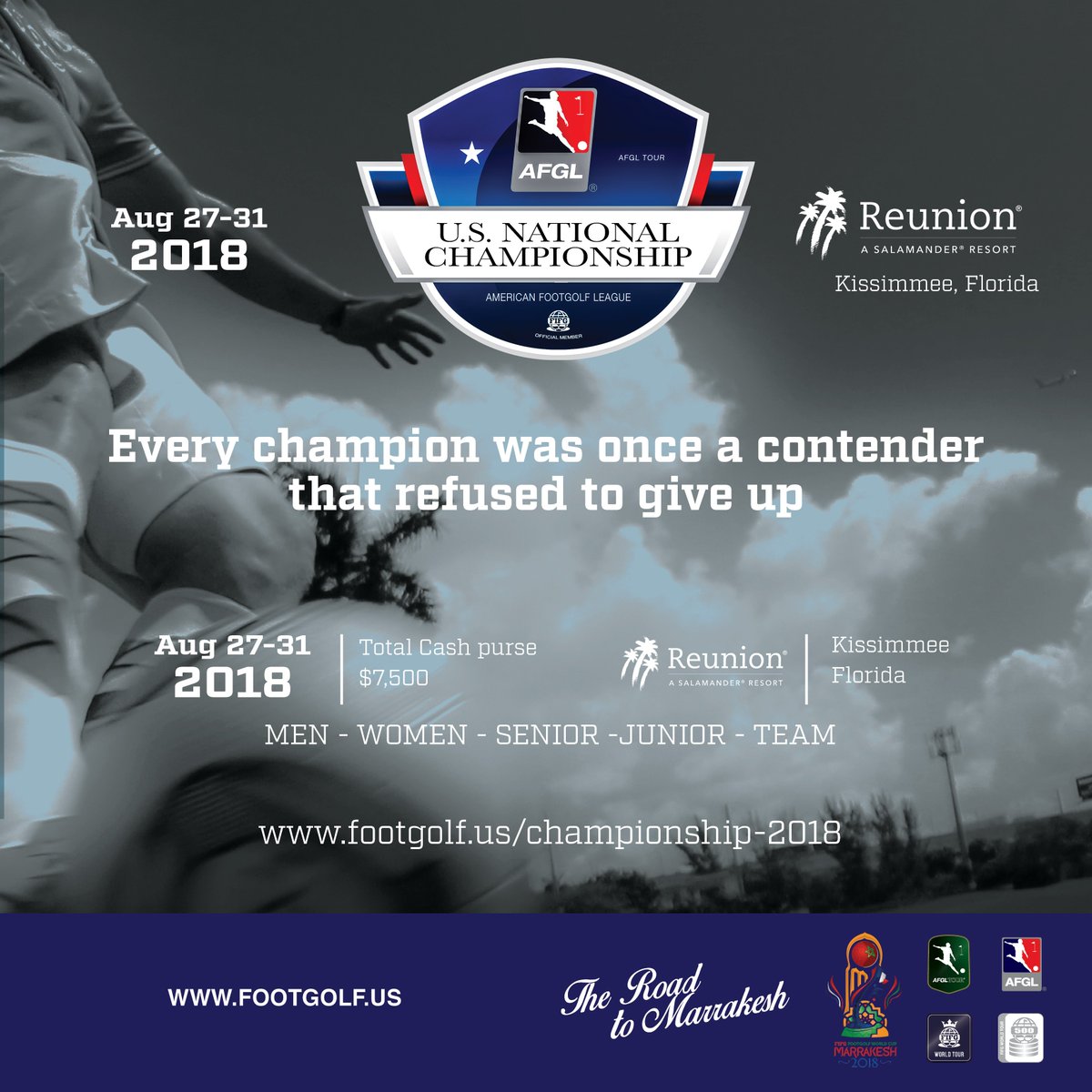 FootGolfUSA's tweet photo. AUG 27 / SEP 3 = https://t.co/os8o7gh8KO // https://t.co/SeuXKJg6D5 // https://t.co/LRck3c22ff https://t.co/vl6gh9dYKj