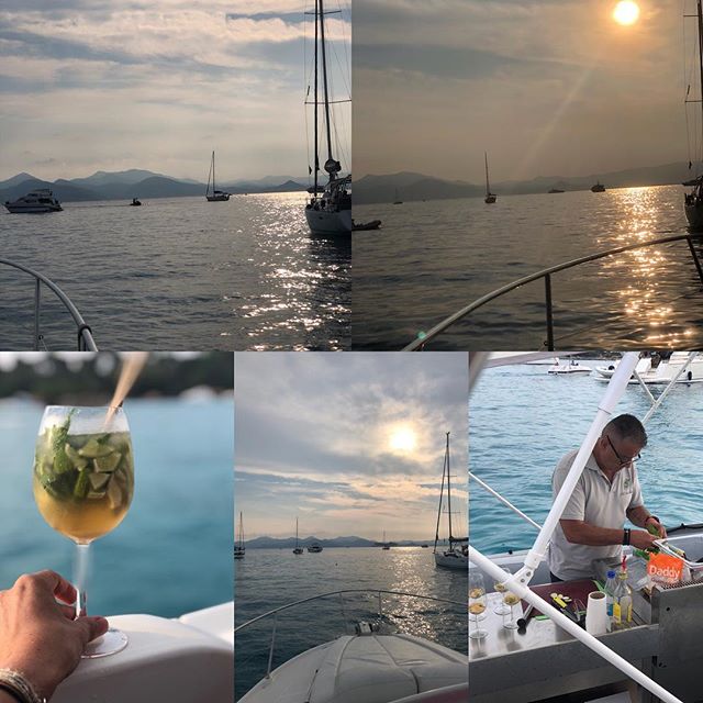 CaroHenryOff's tweet photo. Apéro Time! #ilesdelerins #coucherdesoleil #famlytime https://t.co/nZ1FaqdXqZ