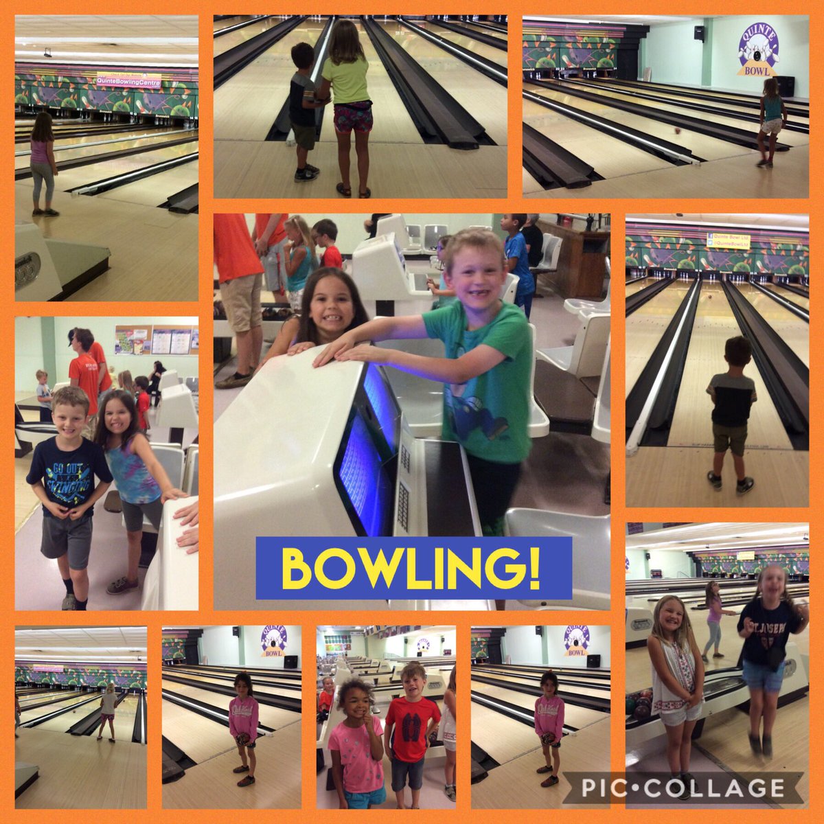 alcdsb_summer's tweet photo. We went bowling to celebrate the end of Camp! It was so fun trying to knock down all the pins and using our math skills to figure out how many more we had to get down! #summerlearning2018 #mathisfun #mathiseverywhere @alcdsb_jose @sarahmolinski https://t.co/Y9GFG2IqLc
