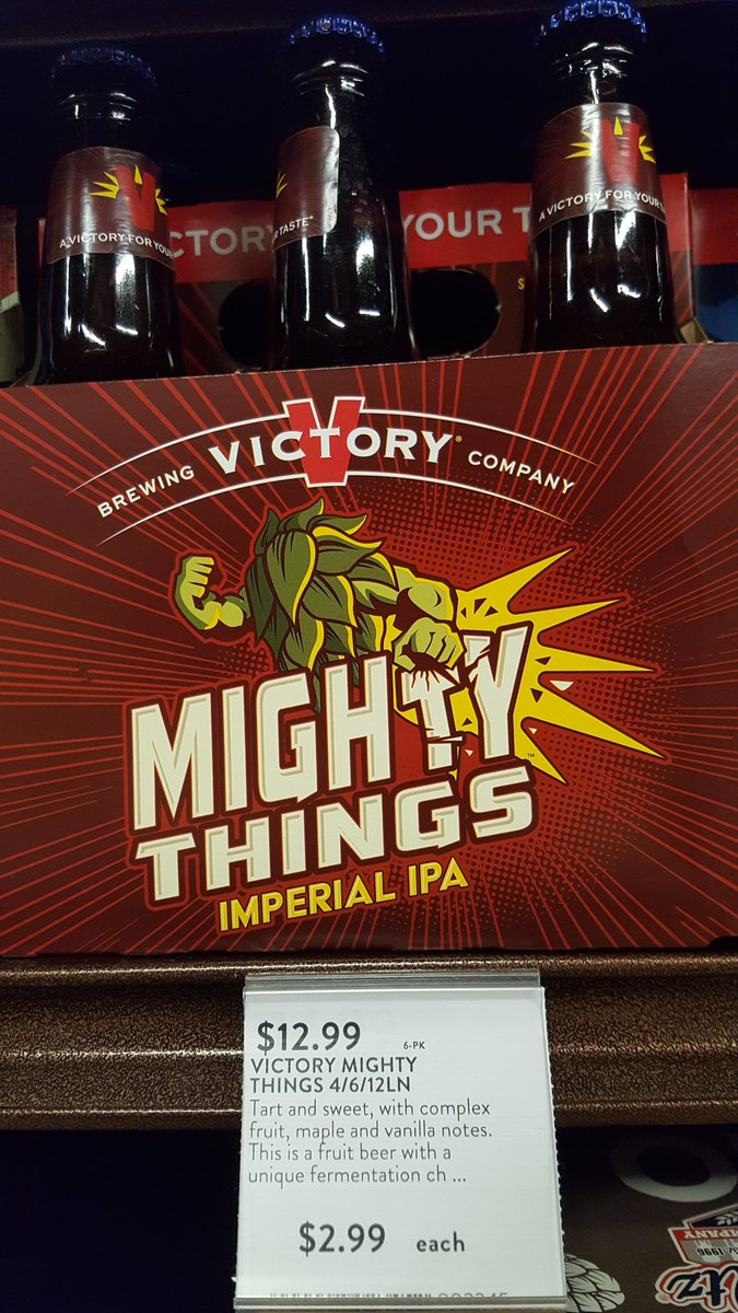 abcbeerjames's tweet photo. The new imperial IPA from @VictoryBeer is here! Very smooth... clocking in at 8.3 ABV so be careful when you reach for that next one! #highoctane #imperial #beer https://t.co/YM8Lgmdthe