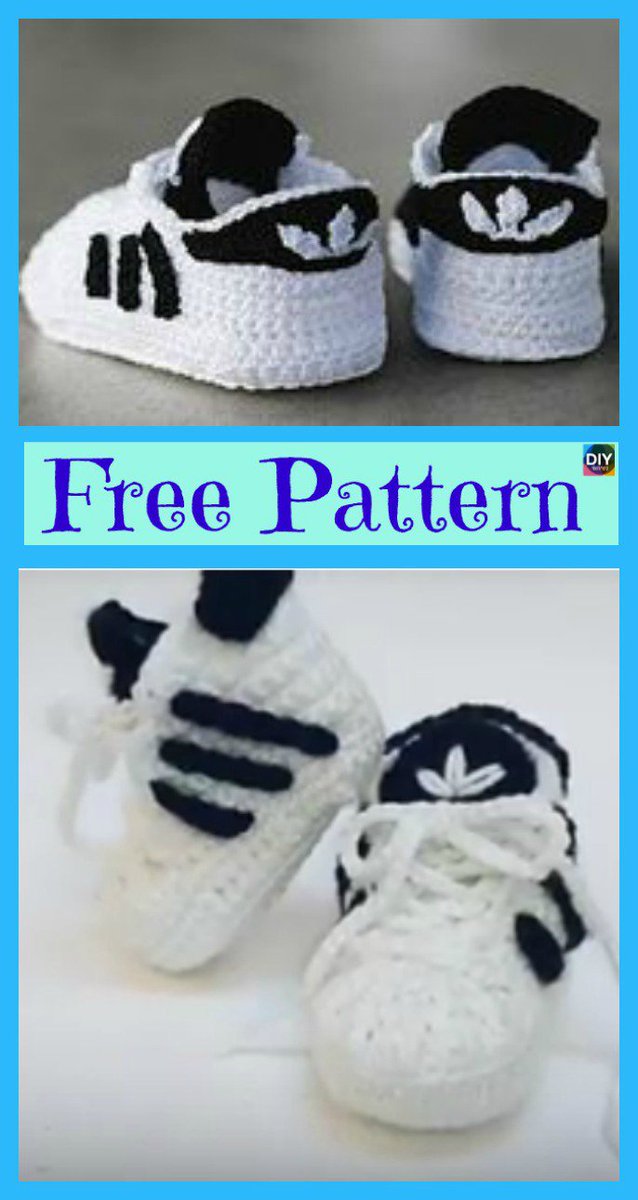 crochet adidas shoes