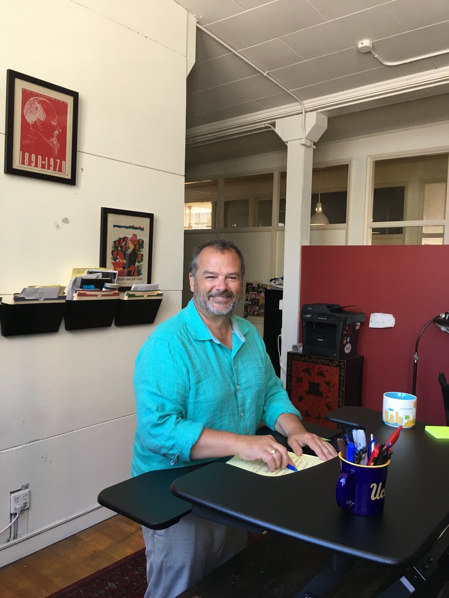 SteveStrauss's tweet image. I am loving my new VARIDESK. My dad had a standing desk for 50 years. He just turned 90 and is in great health. I want to be like him especially with regard to his great health and I think my new VARIDESK will help! #activeworkspace @varidesk #partner