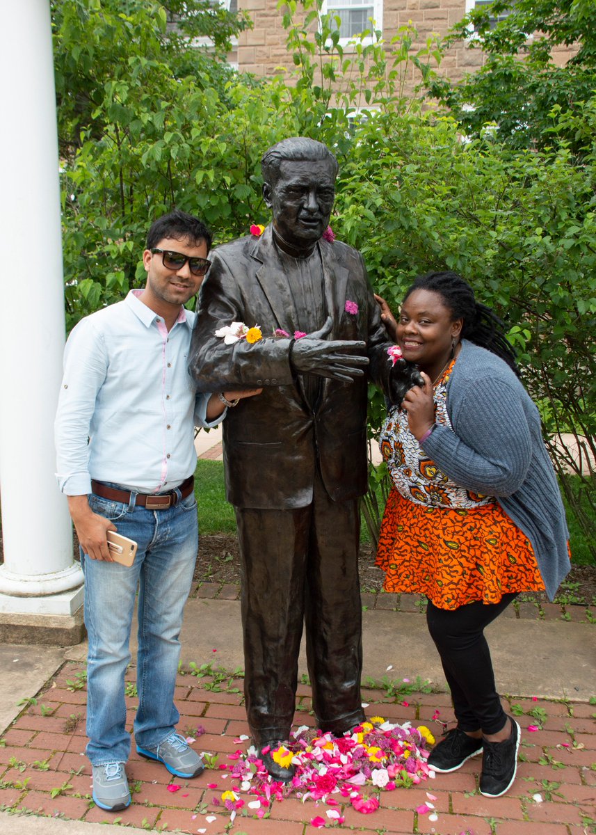 CoadyStFX's tweet photo. Today marks the 59th anniversary of the death of our namesake, Rev. Dr. Moses Coady's. To honour his life and his legacy, the 2018 Diploma in Development Leadership program participants held a memorial on Friday.
#CoadyHistory #MosesCoady #AntigonishMovement #Leadership https://t.co/y2RzVBH7An